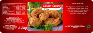 Flavour-Rite, Catering Crispy Chicken Coating, 3.3kg label
