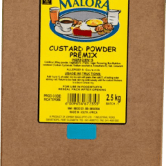 Malora Custard Powder Premix 2,5kg box