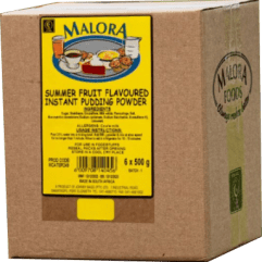 Malora Instant Pudding 6 x 500gr box Summer Fruit flavour