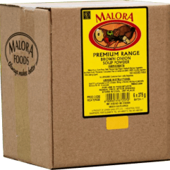 Malora Premium Soup Powder 6 x 375gr box Brown Onion Flavour