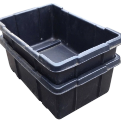 Plastic Stacking Nest Bins stacked