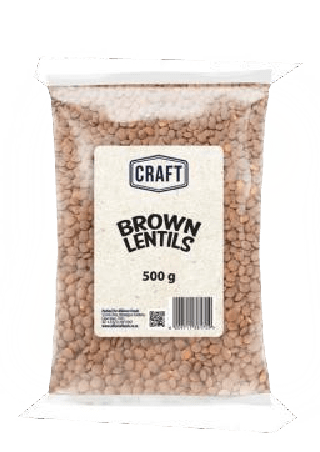 CRAFT Brown Lentils 10 x 500gr (case)